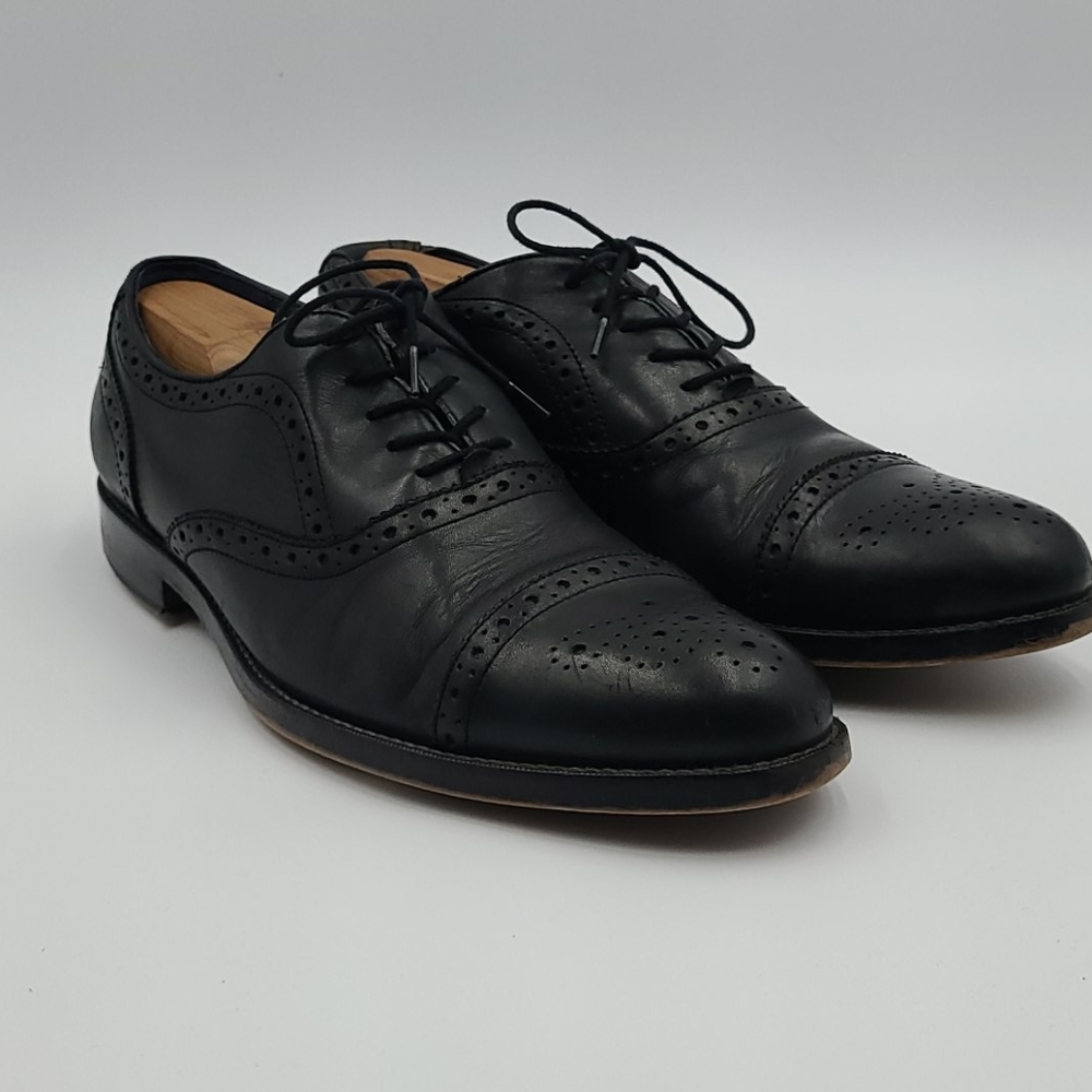 Aston Grey | Black Wingtip Dress shoes | Size 11.5